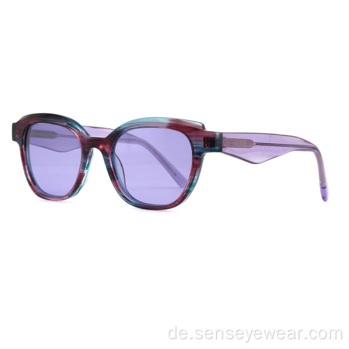 Luxury quadratische schrägacetat polarisierte Sonnenbrille